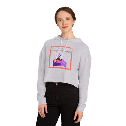 Women’s Cropped Hooded Sweatshirt | Understanding (Front print)