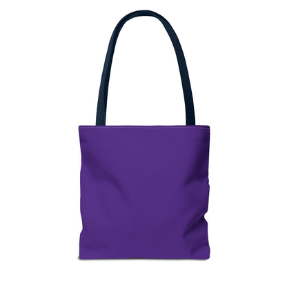 Tote Bag (Purple) | Insatiably Curious | Design for Book Lovers, Students, Teachers, Gifts, Everyday Use