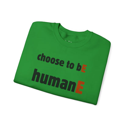 Unisex Heavy Blend™ Crewneck Sweatshirt | Choose to bE HumanE
