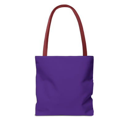 Tote Bag (Purple) | Play Explore Grow | Design for Book Lovers, Students, Teachers, Gifts, Everyday Use