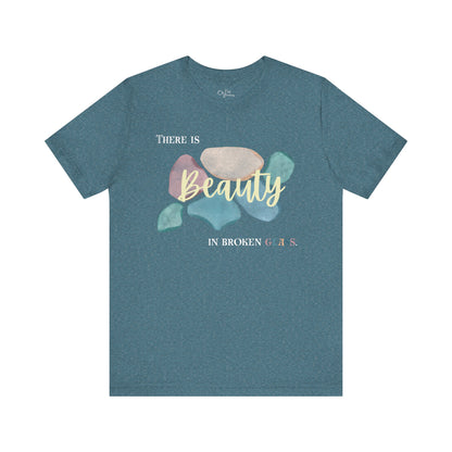 Unisex Jersey Short Sleeve Tee | Beauty in Broken Glass