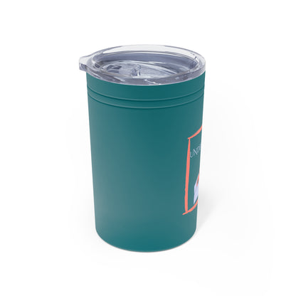 Tumbler (white, grey, turquoise) - Insulated Cup for Travel, Gifts, School, Adventurous, Inspirational, Outdoor Fun | Understanding