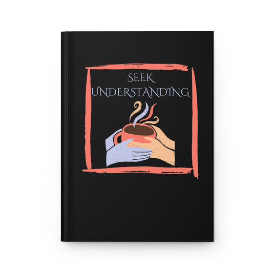 Hardcover Journal (Black) | Understanding | Perfect for Writers, Students, Gifts, Self-Reflection, Journaling