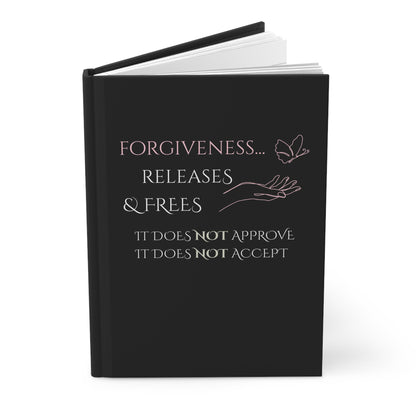 Hardcover Journal (Black) | Forgiveness | Perfect for Writers, Students, Gifts, Self-Reflection, Journaling