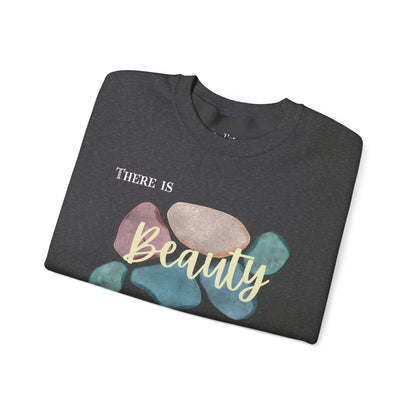 Unisex Heavy Blend™ Crewneck Sweatshirt | Beauty in Broken Glass