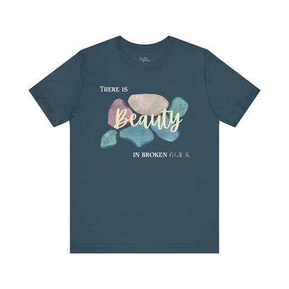 Unisex Jersey Short Sleeve Tee | Beauty in Broken Glass