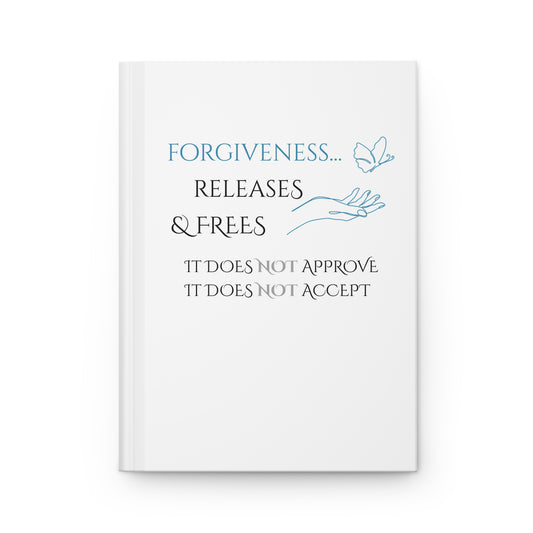 Hardcover Journal (White) | Forgiveness | Perfect for Writers, Students, Gifts, Self-Reflection, Journaling