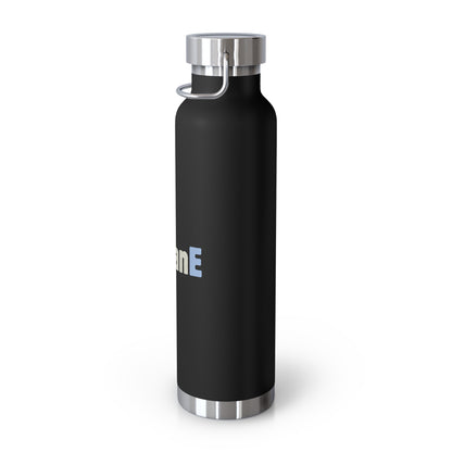 Water Bottle, Insulated Drink Container (white, black, blue) | humanE