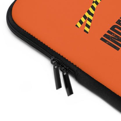 Laptop Sleeve (Orange) | Independent Thinker | Stylish Tech Case, Gift for Students, Writers, Creatives, Gender-Neutral Design, Unique Laptop Pouch