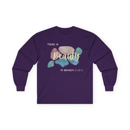 Unisex Ultra Cotton Long Sleeve Tee | Beauty in Broken Glass