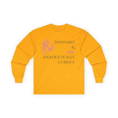 Unisex Ultra Cotton Long Sleeve Tee | Insatiably Curious