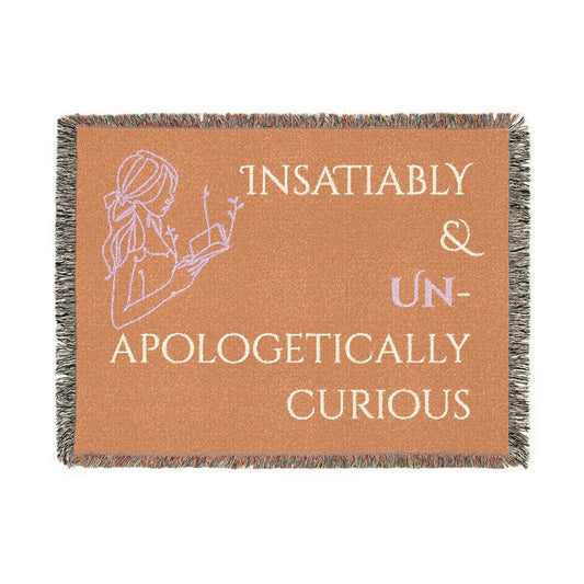 Cozy Inspirational Woven Blanket – Perfect for Home Decor, Gifts, Motivation, Meditation, or Relaxing | Insatiably Curious