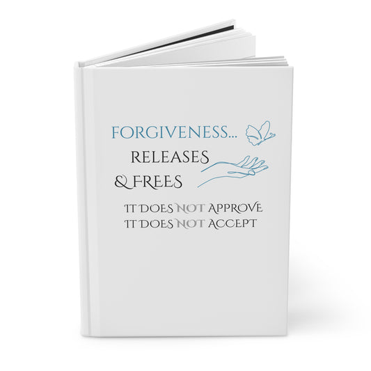 Hardcover Journal (White) | Forgiveness | Perfect for Writers, Students, Gifts, Self-Reflection, Journaling