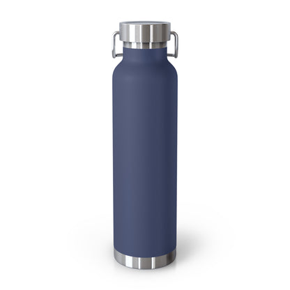 Water Bottle, Insulated Drink Container (white, black, blue) | humanE