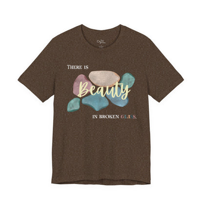 Unisex Jersey Short Sleeve Tee | Beauty in Broken Glass