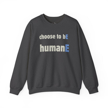 Unisex Heavy Blend™ Crewneck Sweatshirt | Choose to bE HumanE