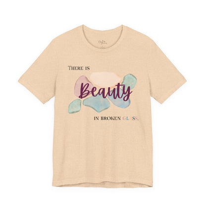 Unisex Jersey Short Sleeve Tee | Beauty in Broken Glass