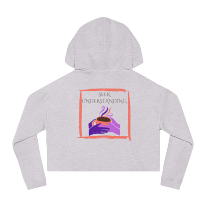 Women’s Cropped Hooded Sweatshirt | Understanding (Back print)