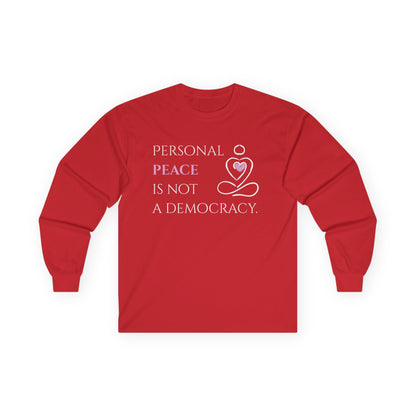 Unisex Ultra Cotton Long Sleeve Tee | Peace