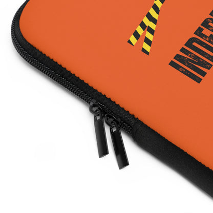 Laptop Sleeve (Orange) | Independent Thinker | Stylish Tech Case, Gift for Students, Writers, Creatives, Gender-Neutral Design, Unique Laptop Pouch