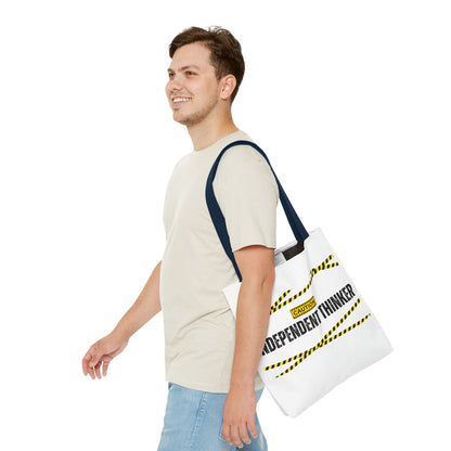Tote Bag (White) | Independent Thinker | Design for Book Lovers, Students, Teachers, Gifts, Everyday Use