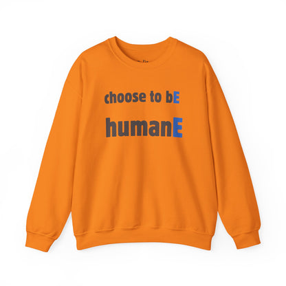 Unisex Heavy Blend™ Crewneck Sweatshirt | Choose to bE HumanE