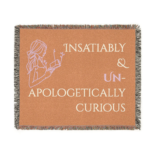 Cozy Inspirational Woven Blanket – Perfect for Home Decor, Gifts, Motivation, Meditation, or Relaxing | Insatiably Curious