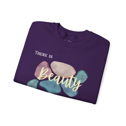 Unisex Heavy Blend™ Crewneck Sweatshirt | Beauty in Broken Glass