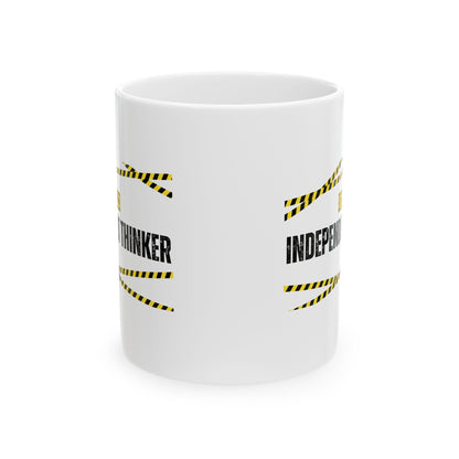 Ceramic Mug, 11oz, both sides | Independent Thinker