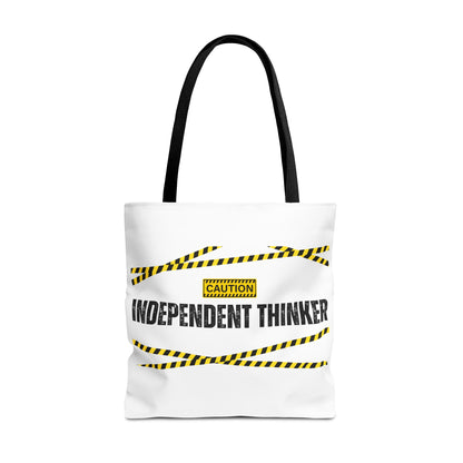 Tote Bag (White) | Independent Thinker | Design for Book Lovers, Students, Teachers, Gifts, Everyday Use