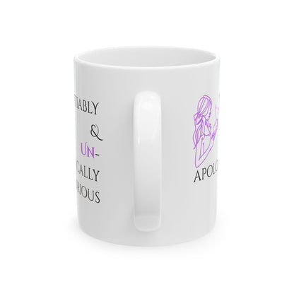 Ceramic Mug, 11oz, both sides | Insatiably Curious