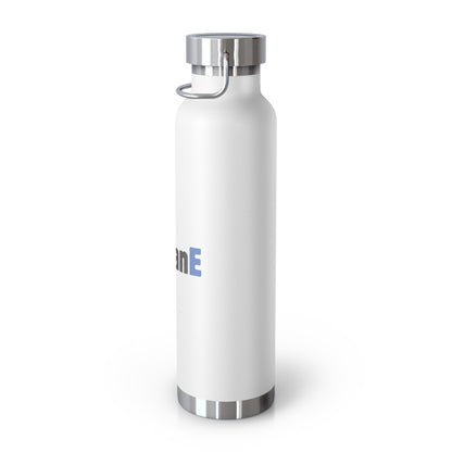 Water Bottle, Insulated Drink Container (white, black, blue) | humanE