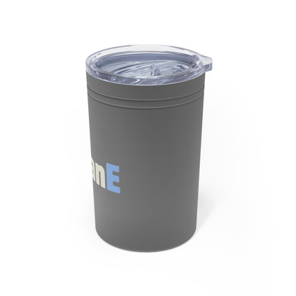Tumbler (white, grey, turquoise) - Insulated Cup for Travel, Gifts, School, Adventurous, Outdoor Fun | humanE