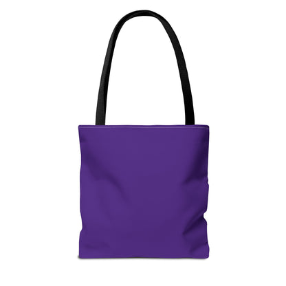 Tote Bag (Purple) | Insatiably Curious | Design for Book Lovers, Students, Teachers, Gifts, Everyday Use