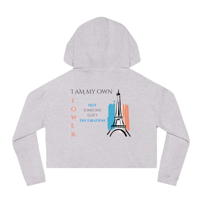 Women’s Cropped Hooded Sweatshirt | Tower (Back print)